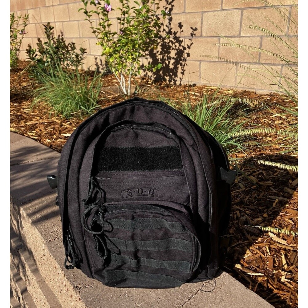 SOG Tactical Backpack Black Molle EDC Hiking Travel Military Day Pack